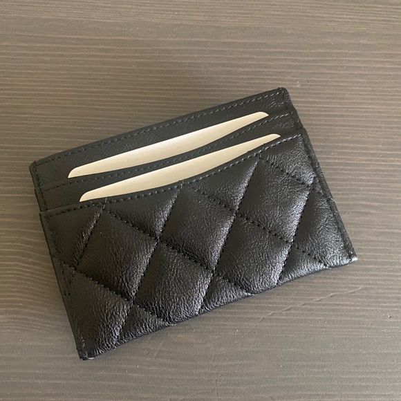 Chanel So Black Flat Card Holder - Picture 3 of 8